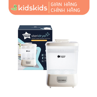 Máy Tiệt Trùng Hơi Nước Và Sấy Khô Tommee Tippee Steri-Dry (Đi kèm 2 tấm màng lọc Hepa và ty ngậm dạ quang 0-6m)