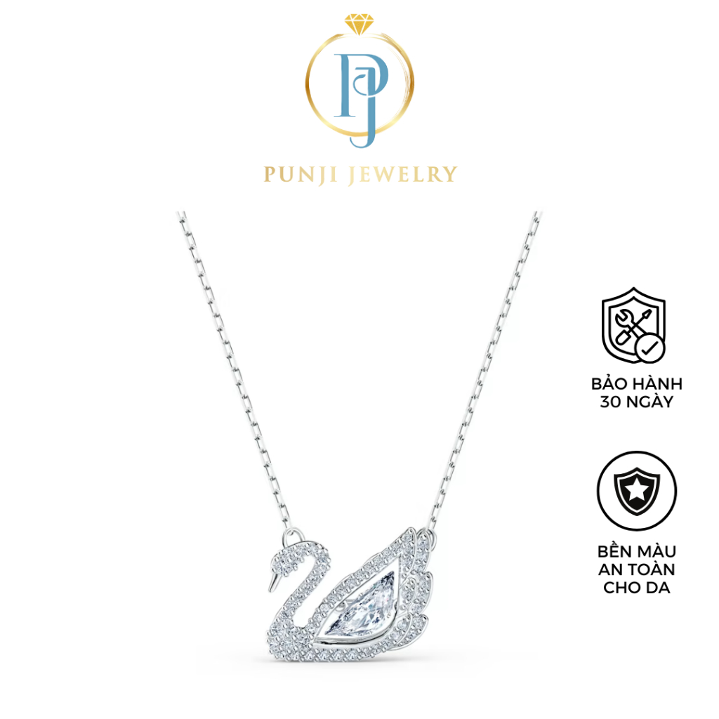 Dây chuyền Swaroski  Dancing Swan necklace (Rhodium Plated)  , Hàng cao cấp