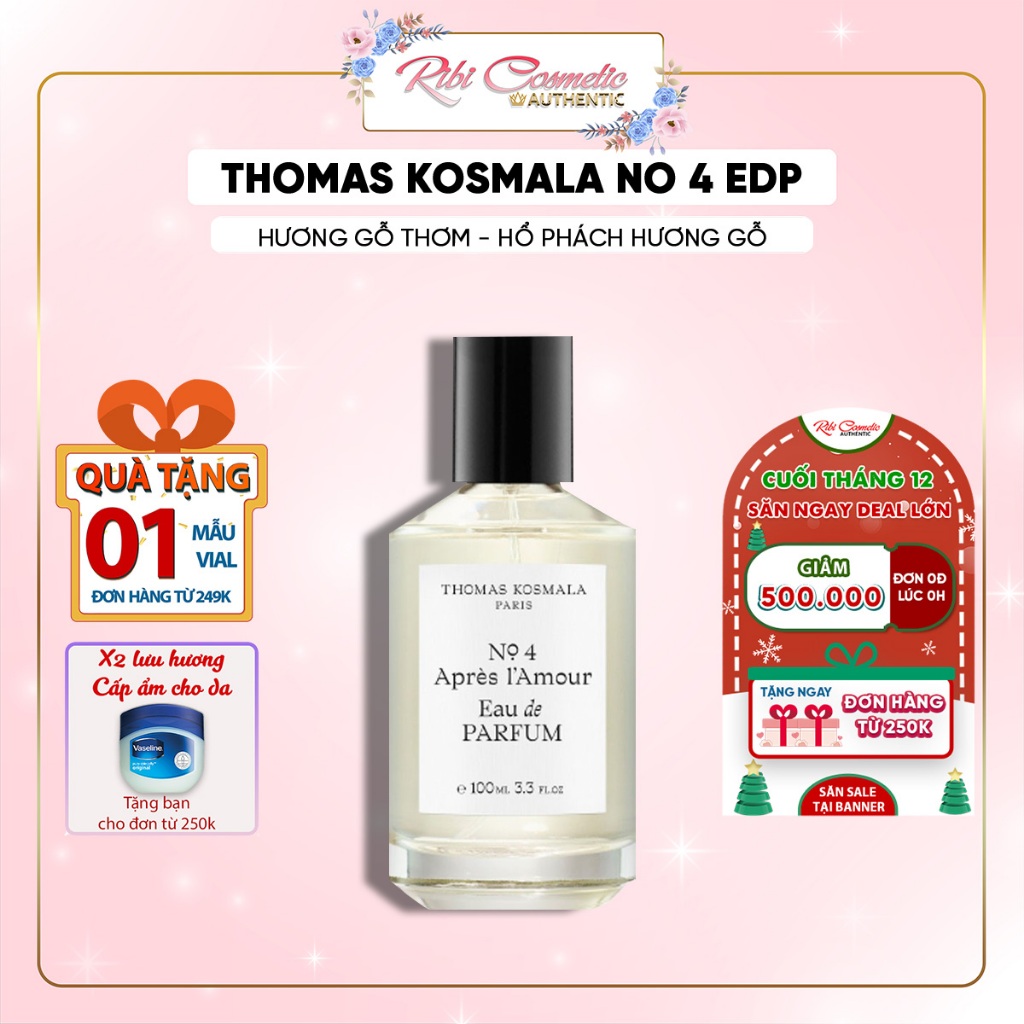 Nước Hoa Thomas Kosmala No 4 - Hương Thơm Da Thịt Của Another 13 Và Mfk 540 Lưu Hương Lâu Ribicosmetics