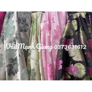 tafta hoa sen lụa mới