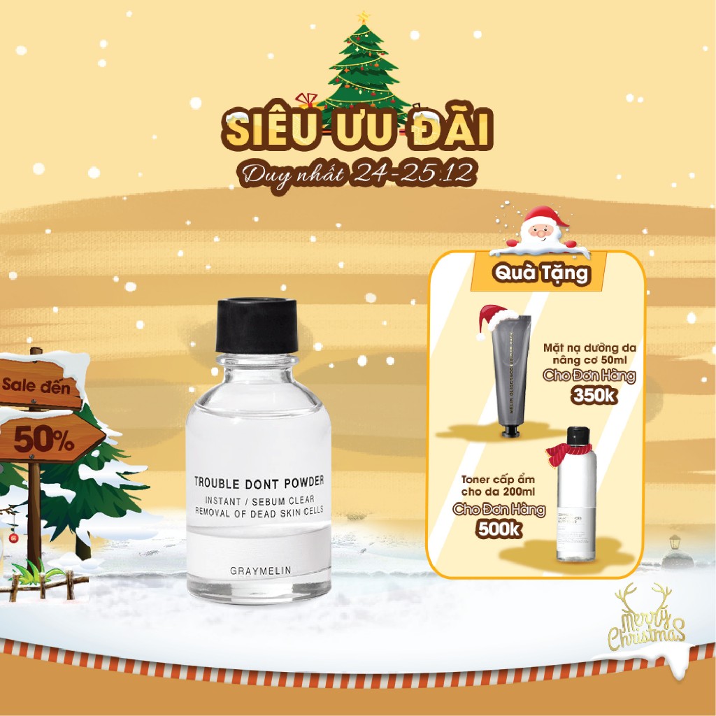 Chấm Mụn Giúp Khô Cồi Mụn Graymelin Trouble Dont Powder 30ml