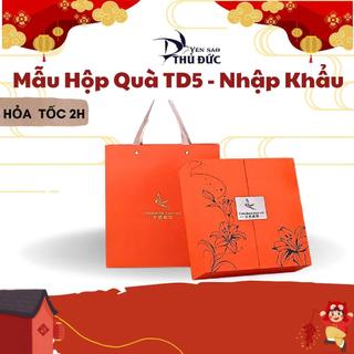 Mẫu hộp quà yến sào td5 - yến sào thủ đức