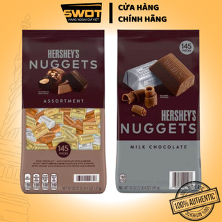  Socola Hershey's Nuggets Mỹ 1.47kg 145 viên Chocolate Mỹ mix nhiều vị thơm ngon vị đắng ngọt vừa 