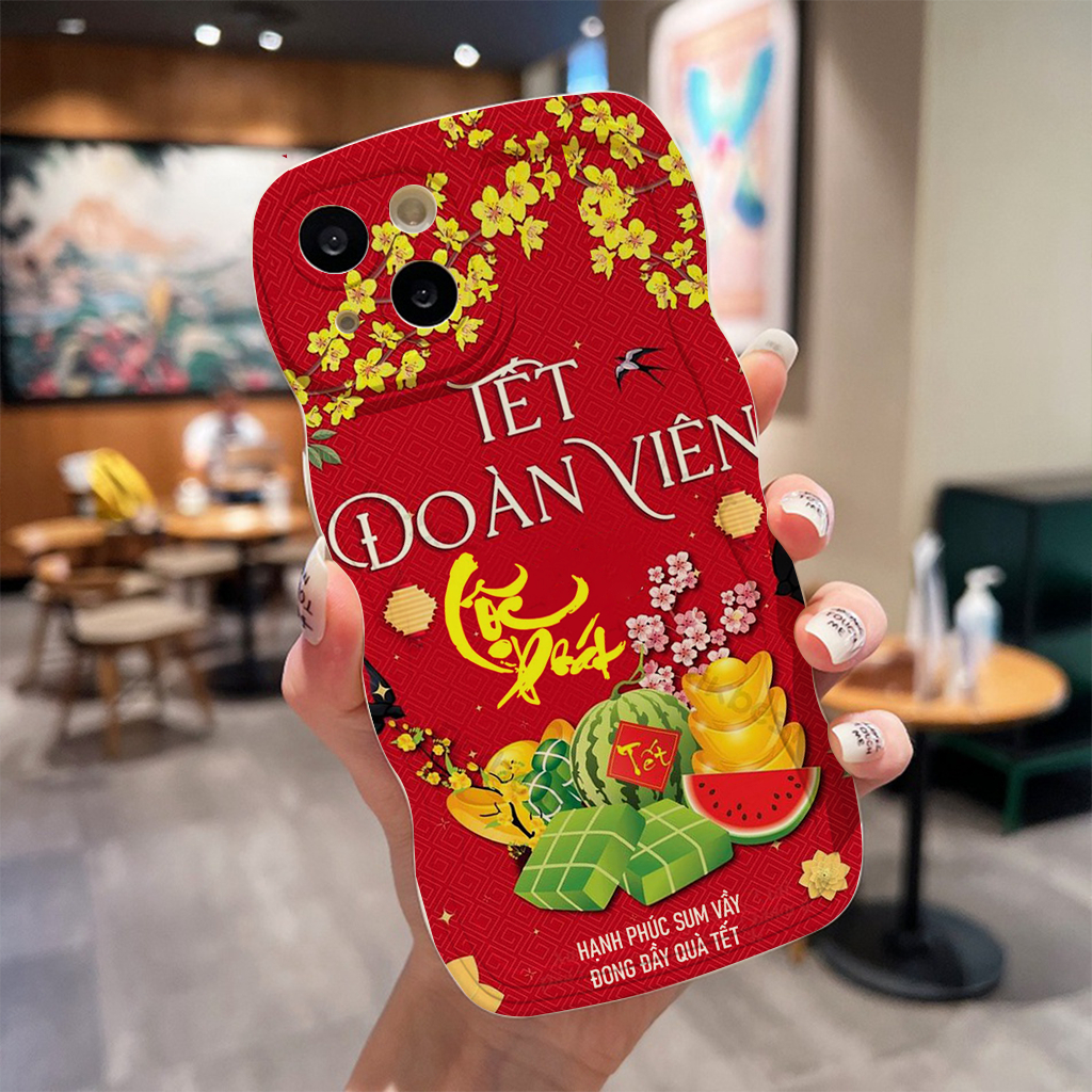 ỐP TẾT IPHONE TẾT ĐOÀN VIÊN LỘC PHÁT ốp iphone tết viền gợn sóng iPhone 7plus 6plus 11 12 13 14 15 xr xs max