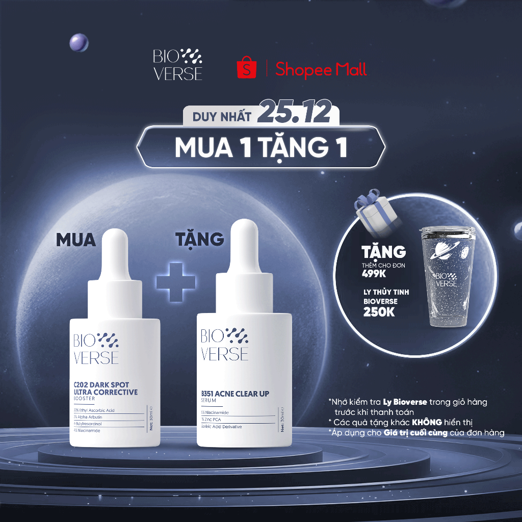 Tinh chất Vitamin C102 hỗ trợ mờ thâm đỏ & chống oxy hóa C102 Tranexamic Discoloration Control Serum 30ml