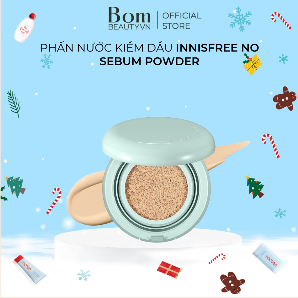 Phấn Nước Kiềm Dầu Innisfree No Sebum Powder Cushion SPF 29 PA++ 14 g