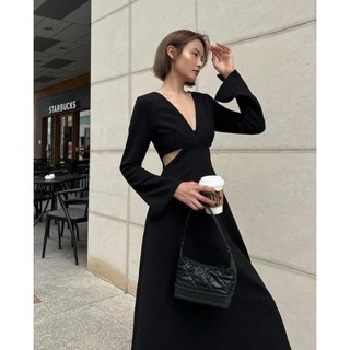 Đầm cutout xẻ tà xẻ tay cách điệu cá tính phong cách hàn quốc - sena dress
