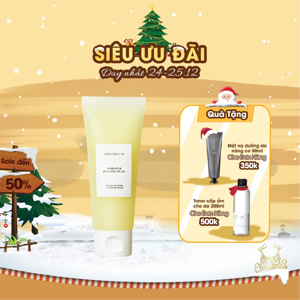 Gel Tẩy Da Chết Chiết Xuất Dứa Graymelin Pineapple Mild Peeling Gel 100ml