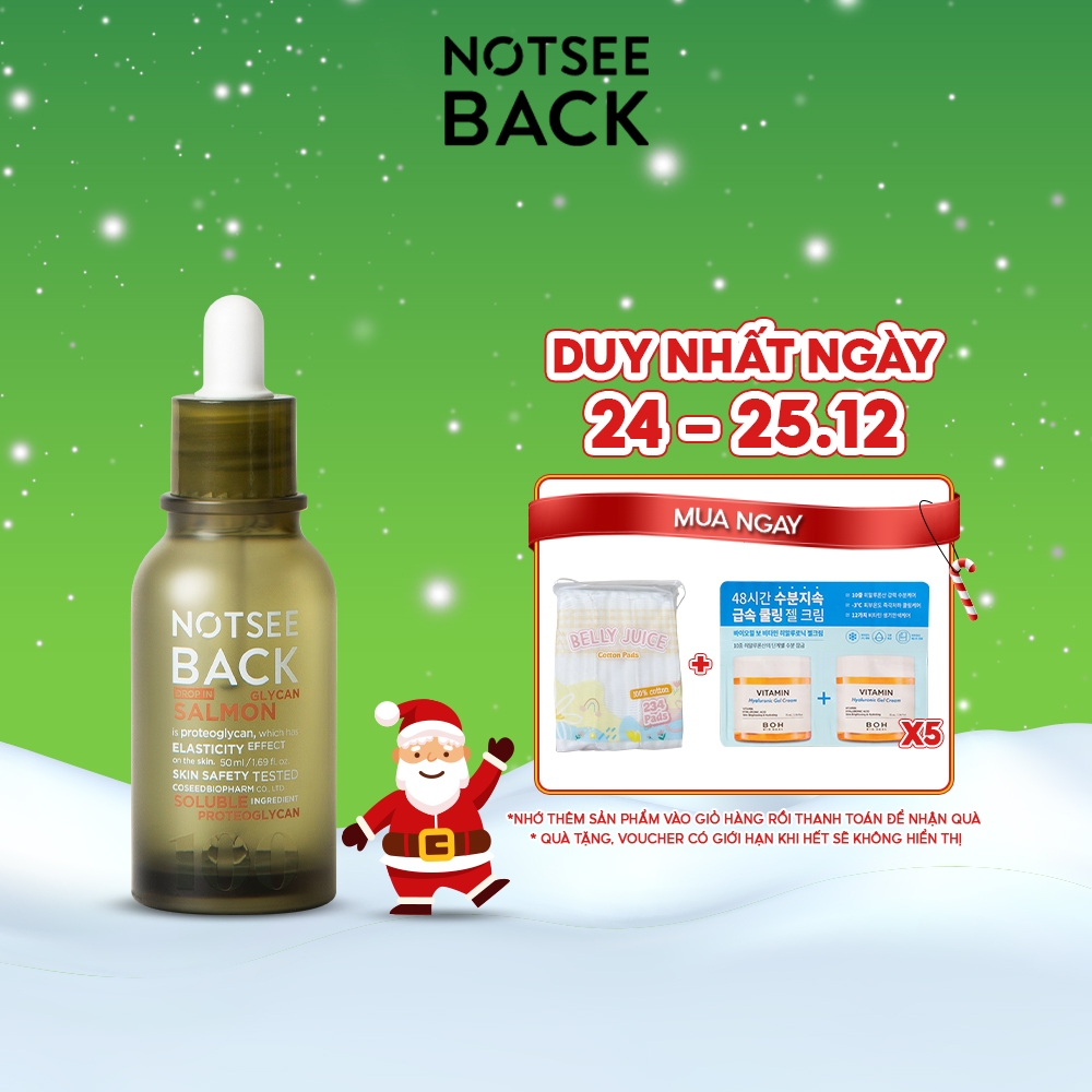 Tinh Chất Ngăn Ngừa Lão Hóa, Chiết Xuất Từ Cá Hồi NOT SEE BACK DROP IN SALMON GLYCAN 50ml
