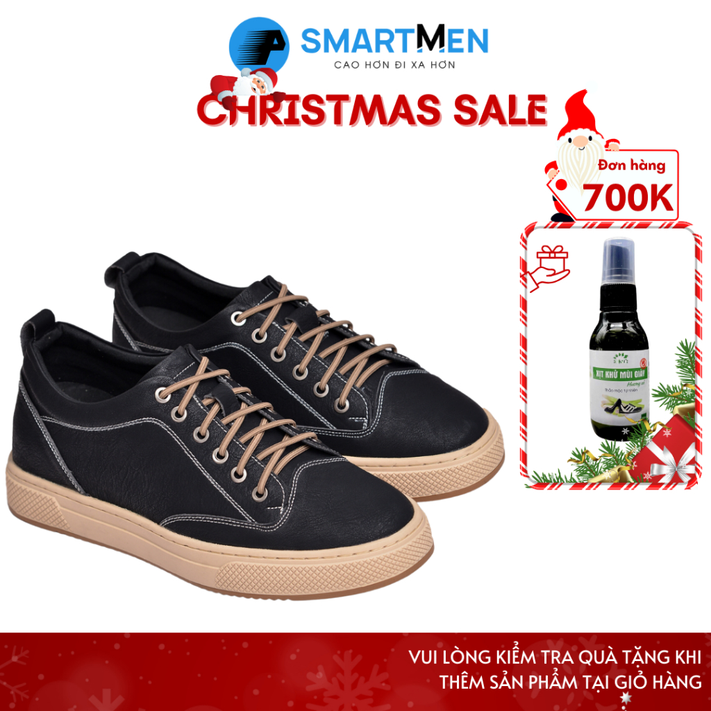 Giày thể thao Tăng chiều cao SMARTMEN DELTA-01 Đen