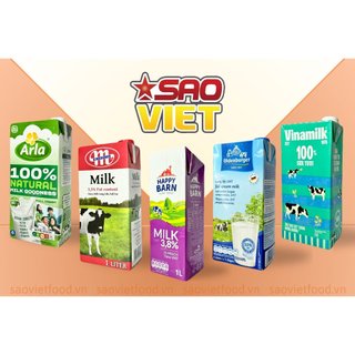 Sữa tươi nguyên kem nhập khẩu các loại hộp 1L