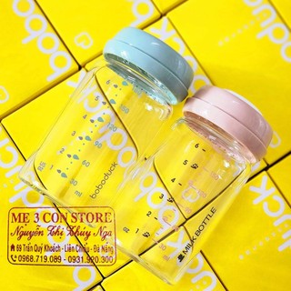 BỘ 2 BÌNH TRỮ SỮA THỦY TINH PHANPY 180ML, 150ML