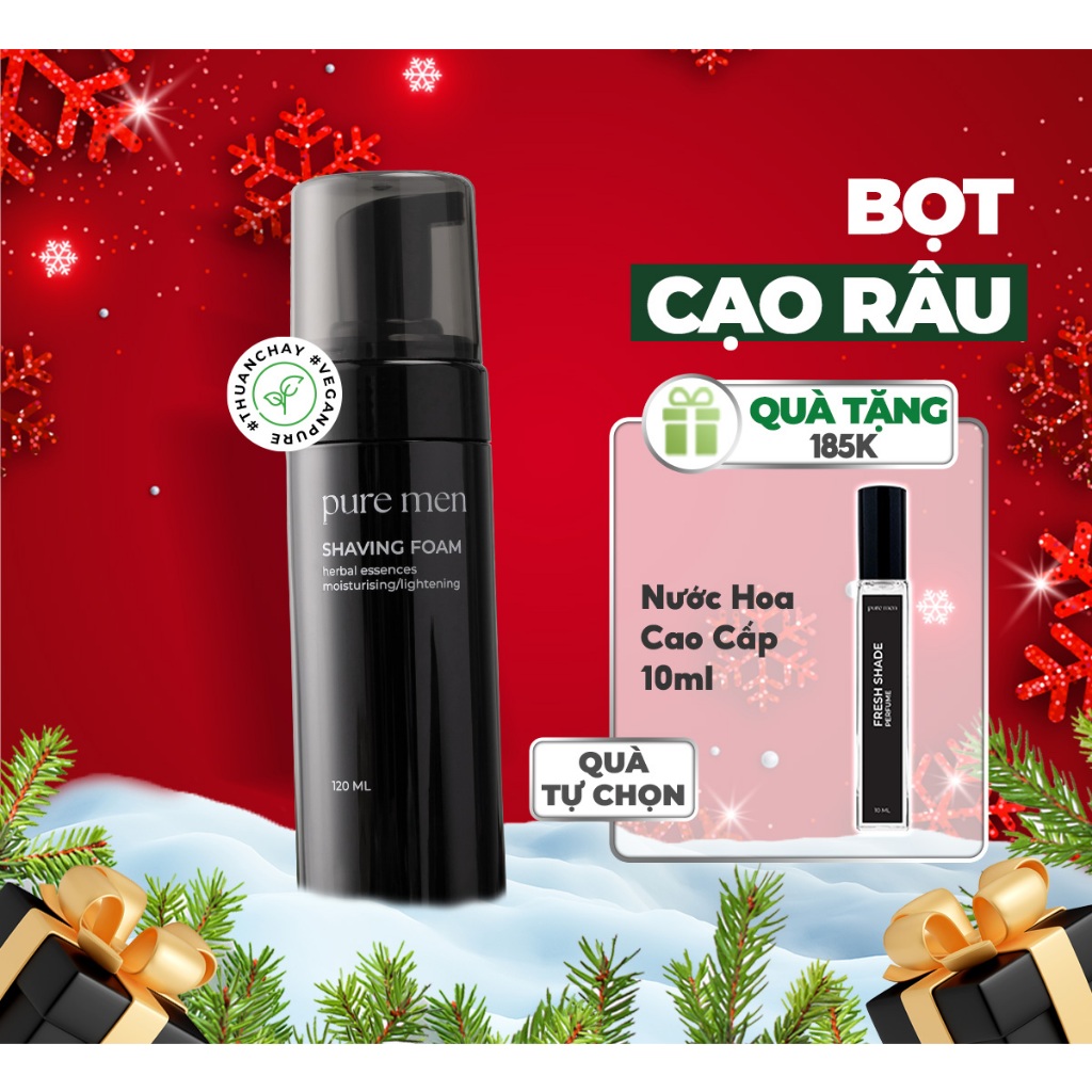 Bọt cạo râu Natural Vegan Pure 120ml
