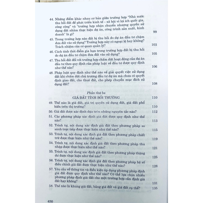 Sách - Những điều cần biết về bồi thường, hỗ trợ, tái định cư khi nhà nước thu hồi đất