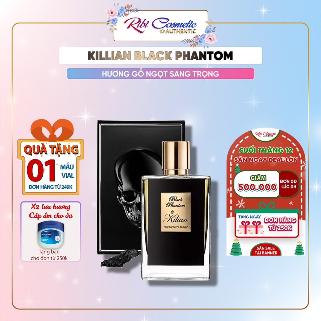 Nước Hoa Unisex Nam Nữ Black Phantom Memento Mori Edp| Ngọt Ngào Cuốn Hút Như Socola Ribicosmetics
