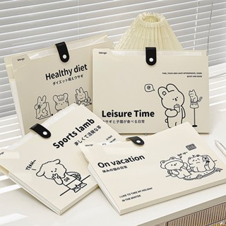 Kẹp tài liệu nhiều ngăn Smile kẹp đựng tài liệu nhiều ngăn ngăn A4 Muji văn phòng phẩm