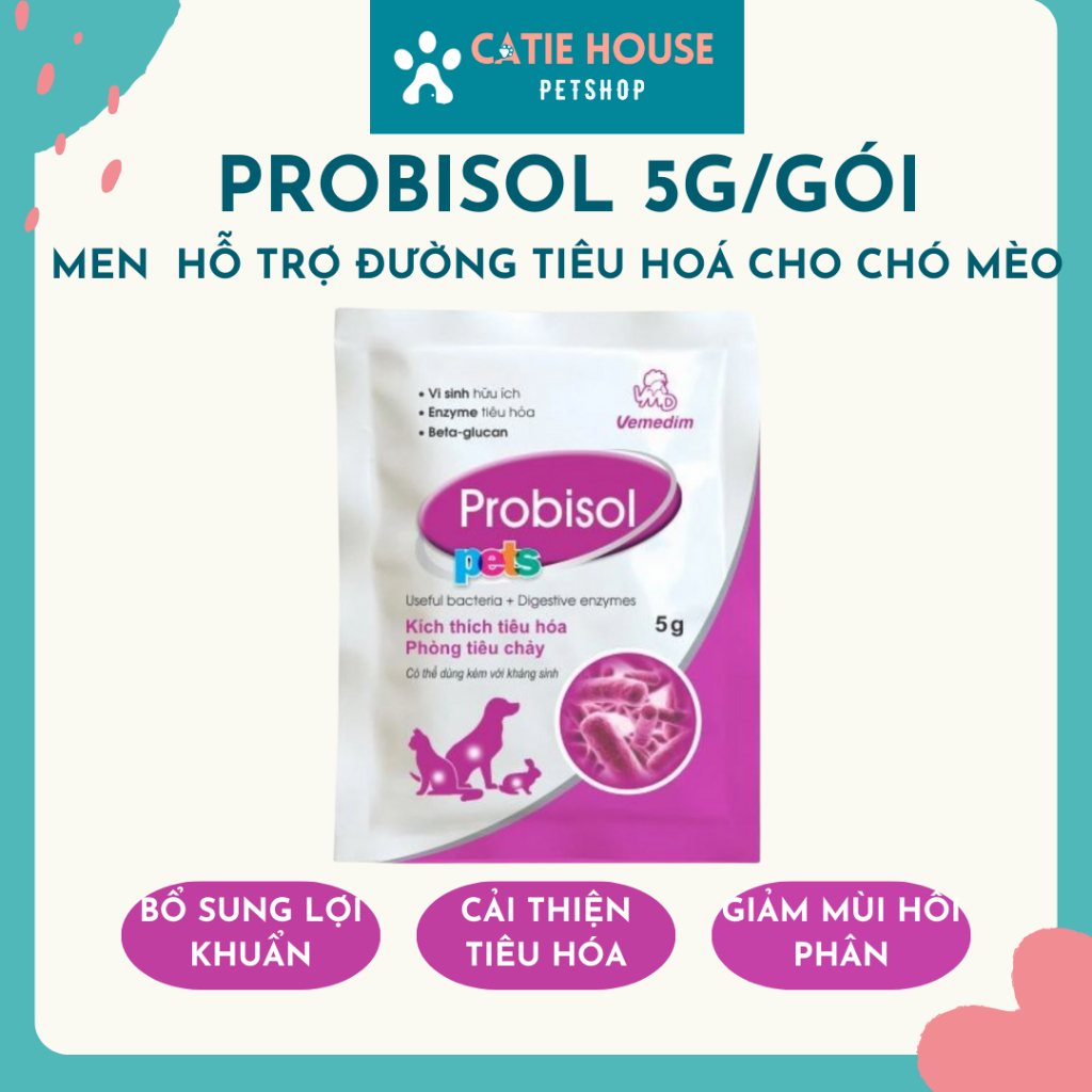 Men Hỗ Trợ Tiêu Hóa cho chó mèo BIOTIC, PROBISOL, Bio-Scour Kiểm Soát Tiêu Chảy, Ói Mửa Chó Mèo