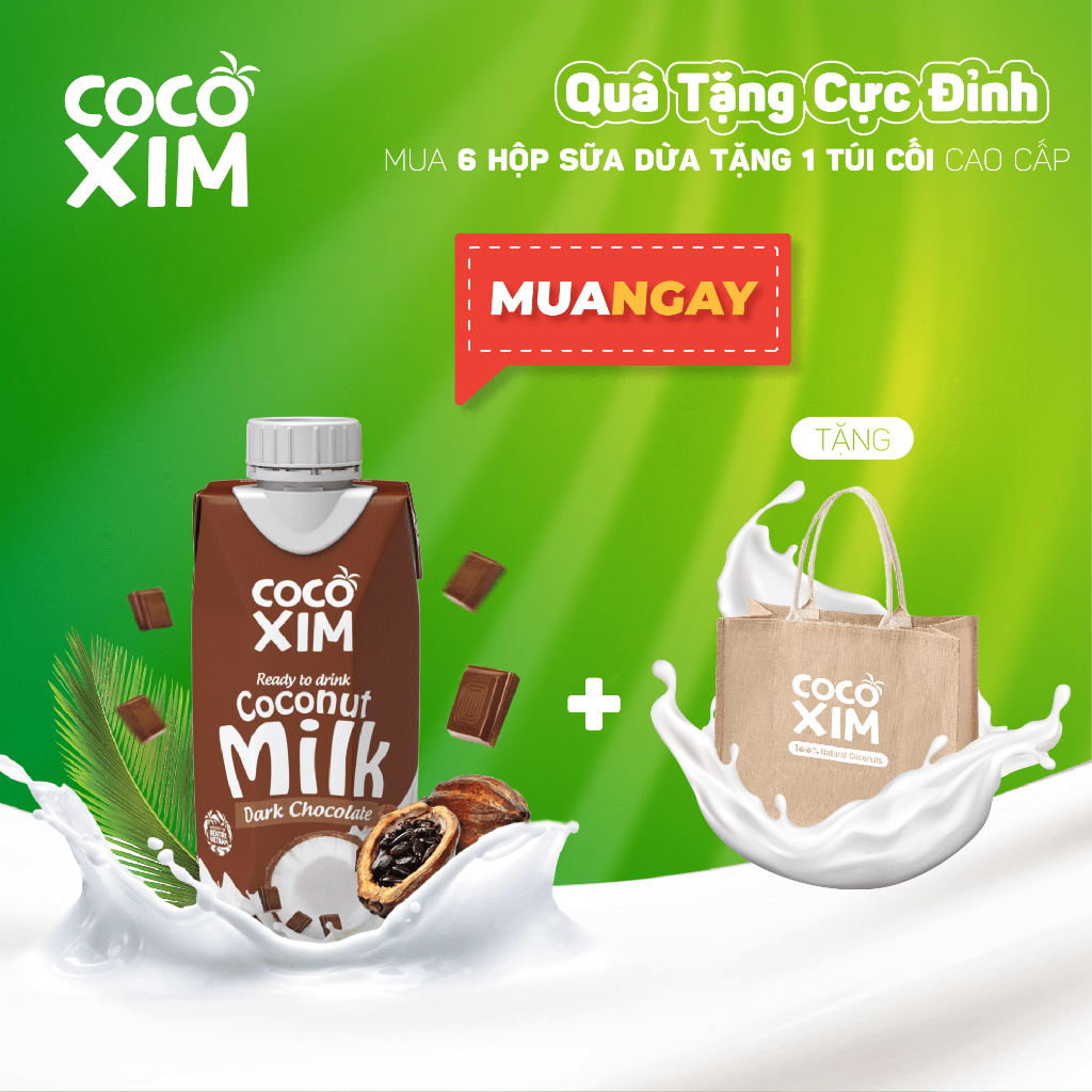 Sữa dừa Cocoxim Chocolate 330ml/ 1 Hộp
