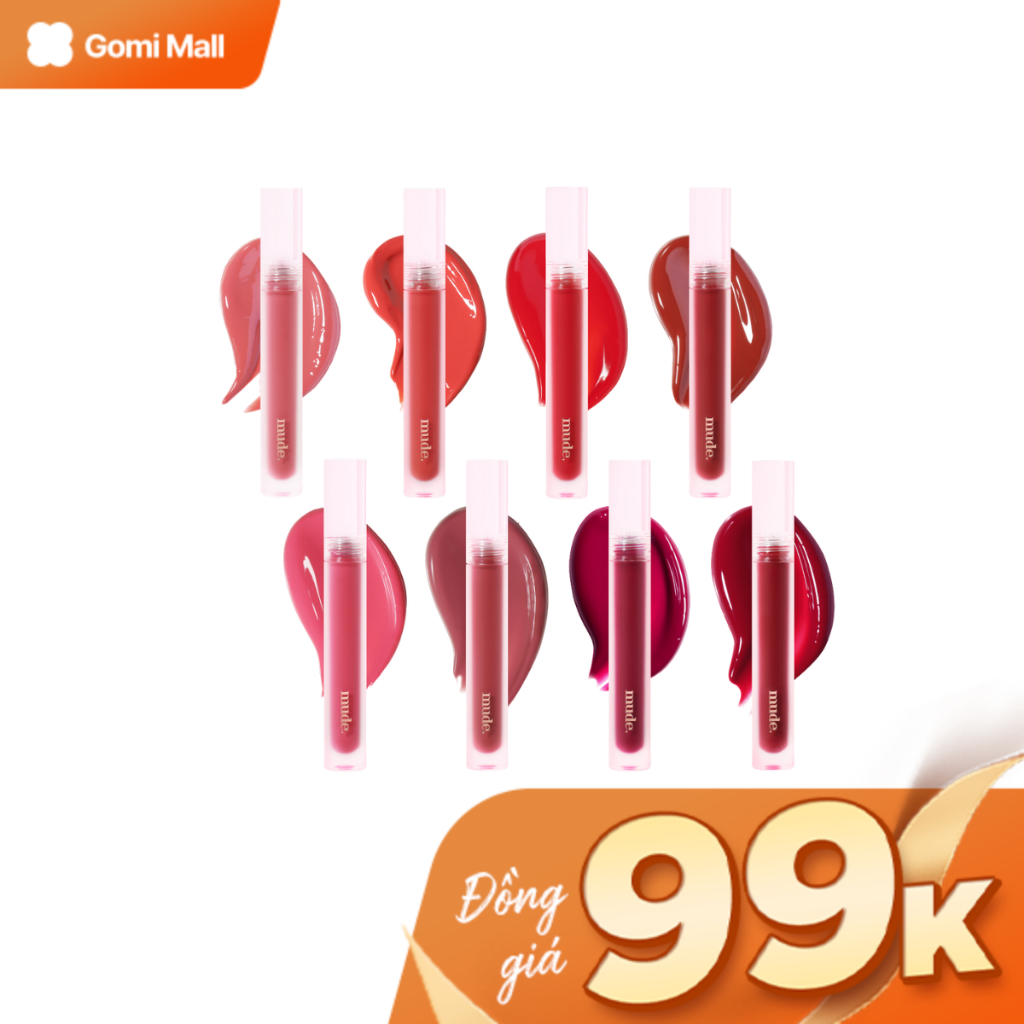 Son kem lì MUDE Glace Lip Tint 3g mềm mịn lâu trôi Gomi Mall