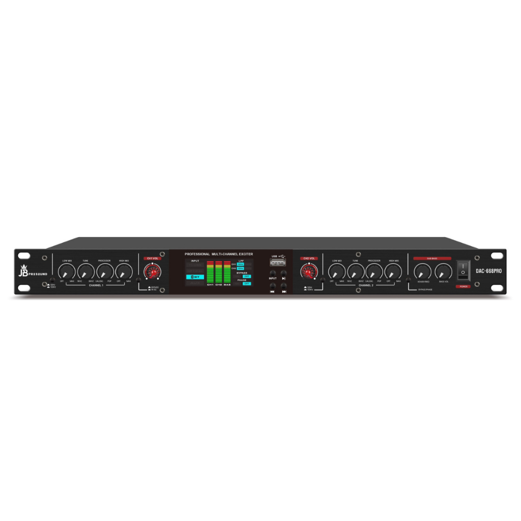 Máy Nâng Tiếng JB DAC-668Pro có cổng quang, Bluetooth 5.0 , USB, chỉnh volume từng vế , màn hình LED siêu đẹp