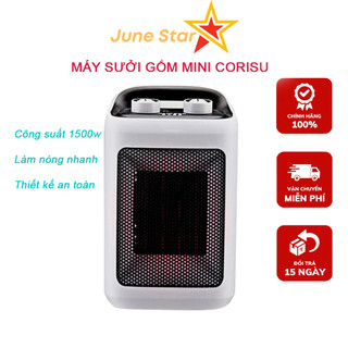 Máy Sưởi Mini Corisu, Quạt Sưởi Gốm Công Suất 1500W, Tự Động Ngắt Điện, Làm Nóng Nhanh, An Toàn Sử Dụng
