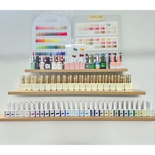 Combo kệ gắn tường để sơn tiệm nail spa | Thế Giới Ghế Nail