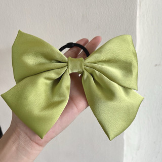 Kẹp tóc, Cột tóc nơ lớn vải satin lụa phong cách Hàn quốc dễ thương