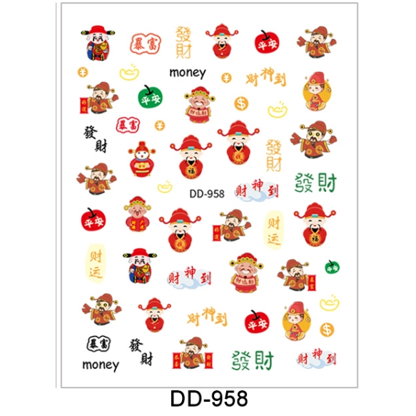 CÁC MÃ STICKER TRANG TRÍ MÓNG