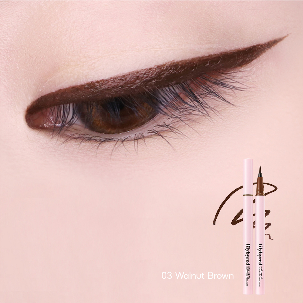 Bút Kẻ Mắt Đầu Mảnh Chống Nước Lâu Trôi LILYBYRED Am9 to Pm9 Survival Penliner 0.6g