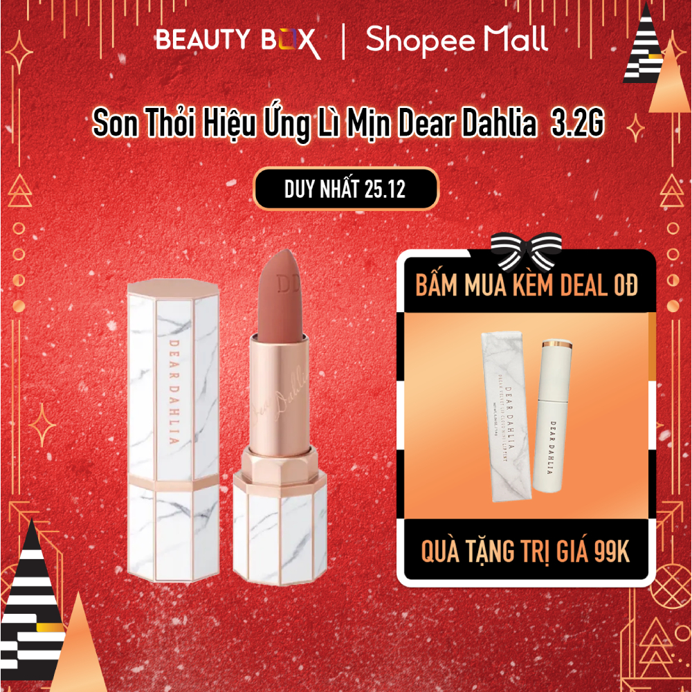 Son Thỏi Hiệu Ứng Lì Mịn Dear Dahlia Lip Paradise Effortless Matte Lipstick 3.2g