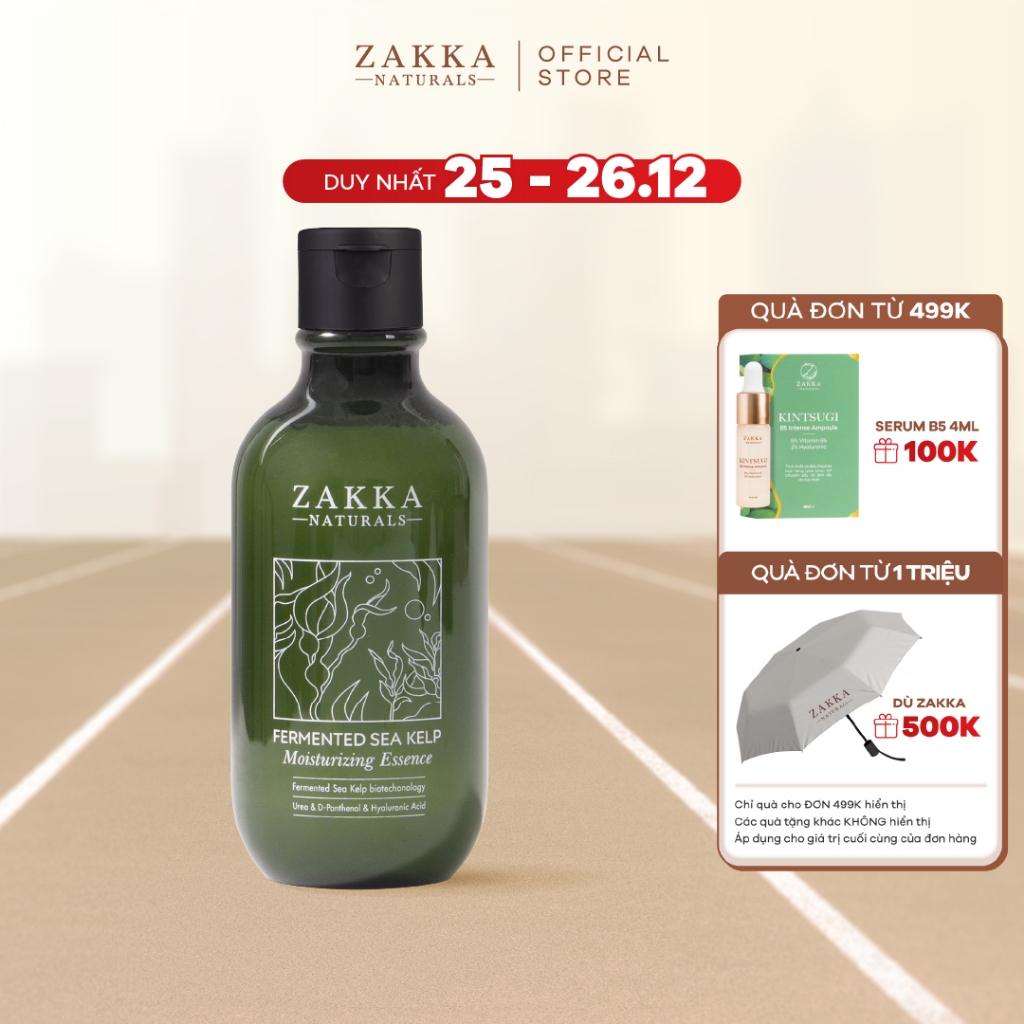 Tinh Chất Dưỡng Ẩm Zakka Naturals Fermented Sea Kelp Moisturizing Essence 300ml