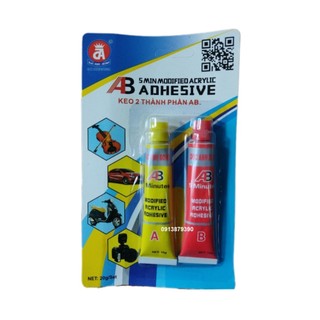 Keo dán 2 thành phần ab đức anh bond loại 20g