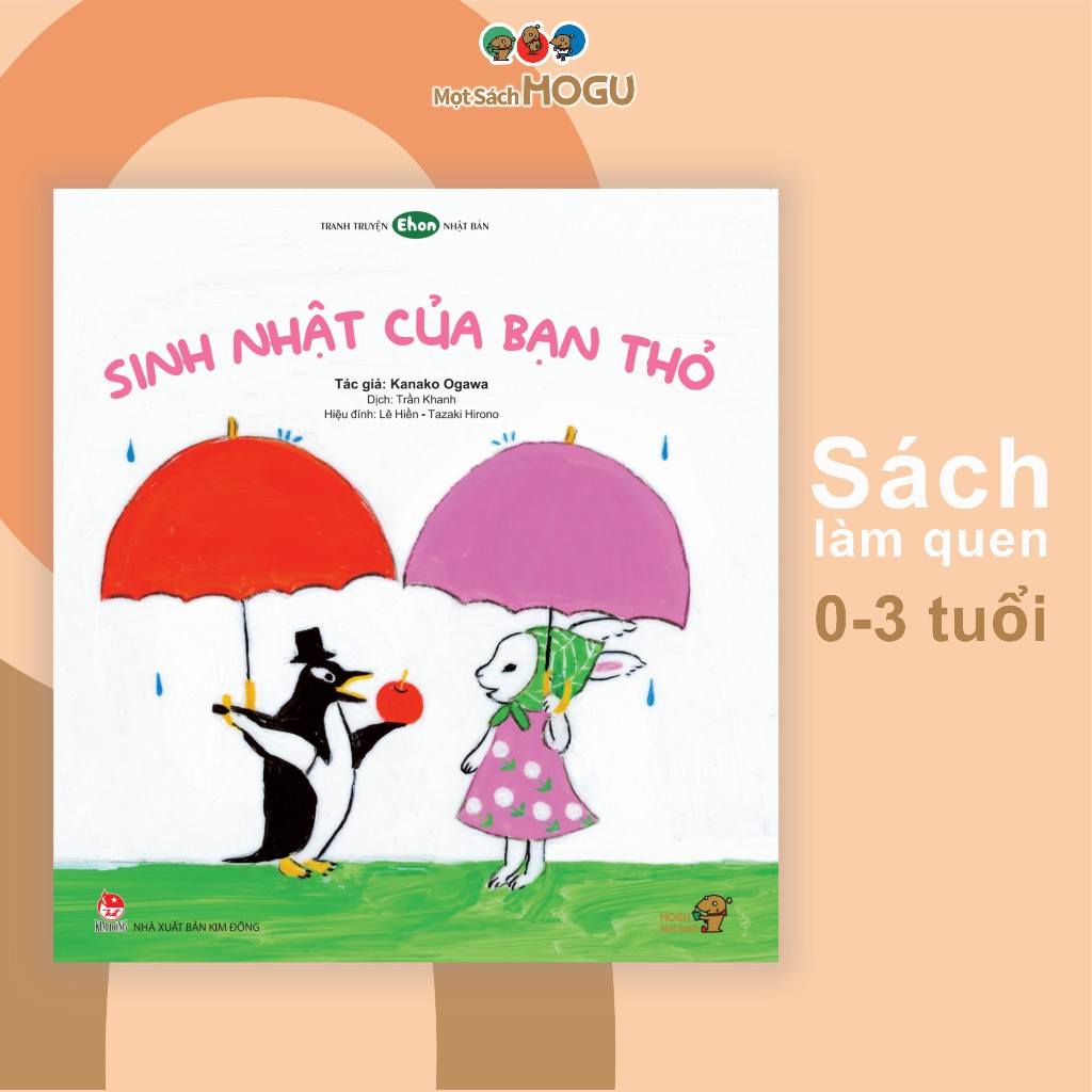 Tranh truyện - Làm quen với sách cho bé 0 3 tuổi - Sinh nhật của bạn thỏ (Sách Ehon)