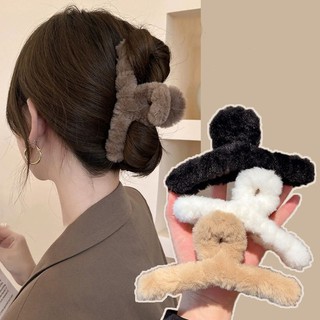 Kẹp tóc càng cua lông xù mềm mại 12cm KT01🍀Clovershop68🍀