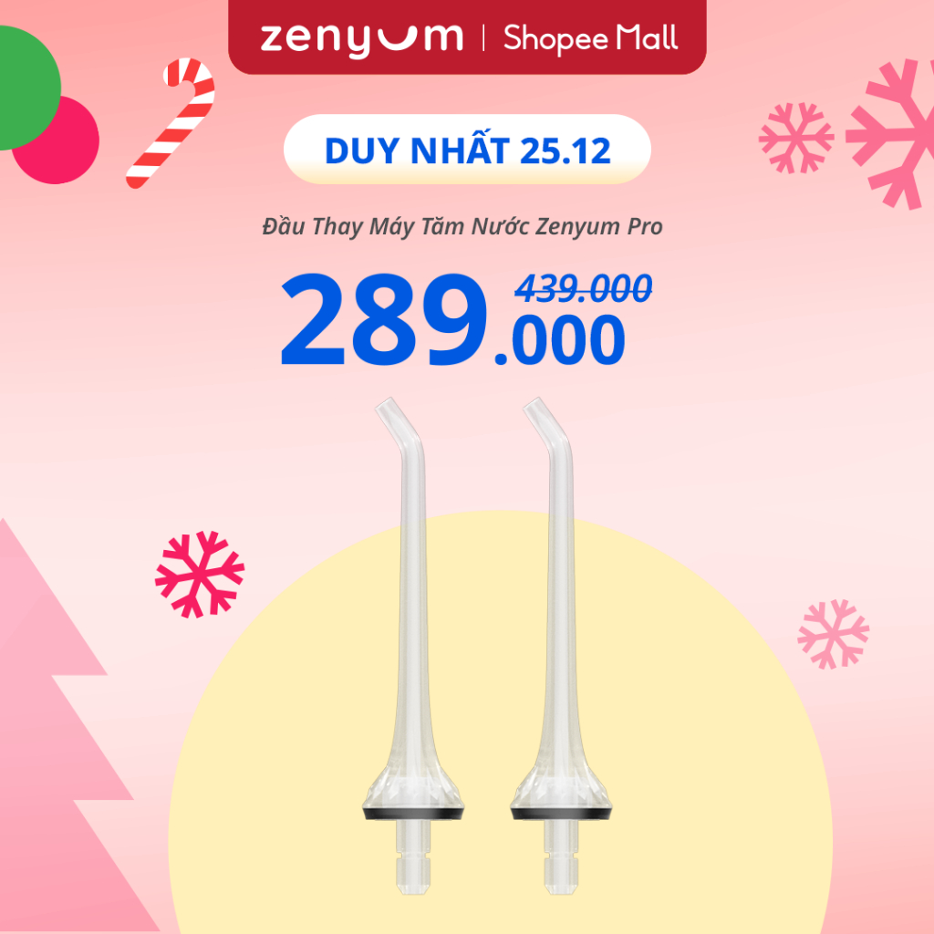 Đầu Thay Máy Tăm Nước Zenyum Pro - 2 Đầu Tiêu Chuẩn