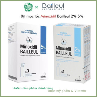 Xịt mọc tóc Minoxidil Bailleul 2% 5%