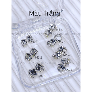Charm đá khối,đá chùm nails,charm đá cao cấp đính móng