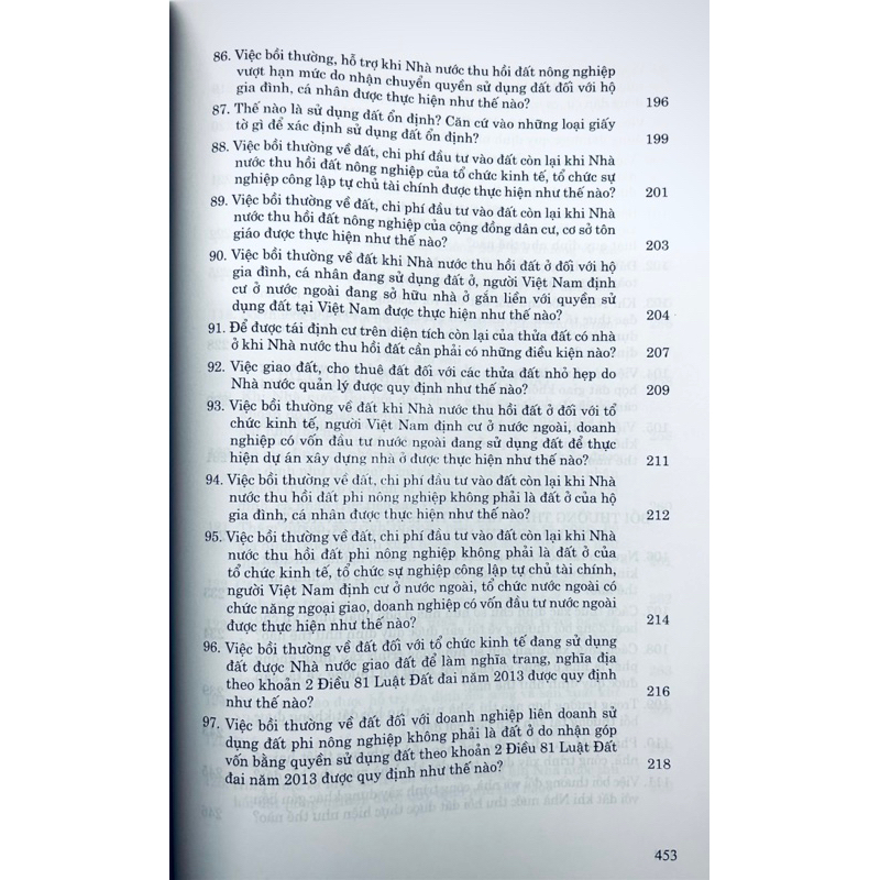 Sách - Những điều cần biết về bồi thường, hỗ trợ, tái định cư khi nhà nước thu hồi đất