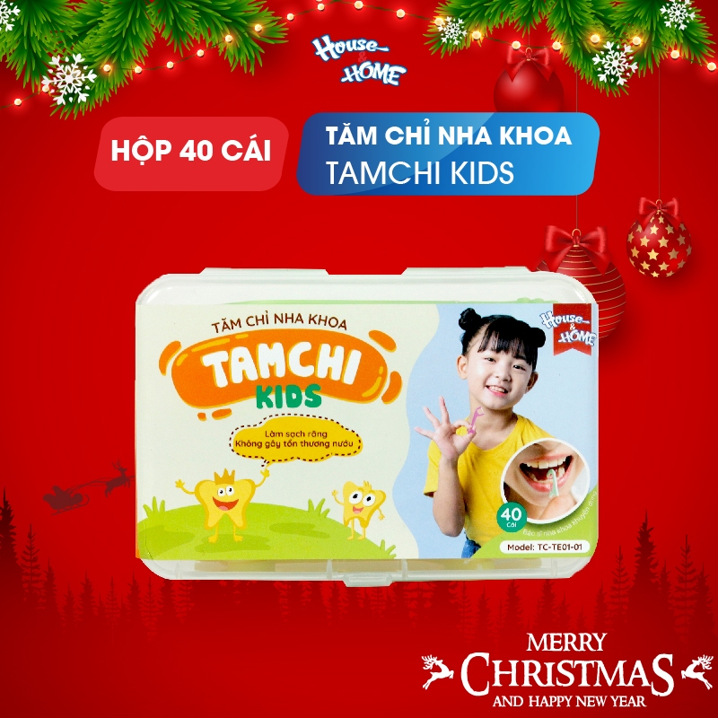 Tăm chỉ nha khoa trẻ em TAMCHI KIDS hộp 40 cái
