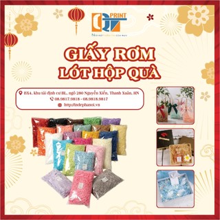 Giấy rơm lót hộp quà, rơm lót hộp quà nhiều màu sợi to cao cấp - bao bì qt