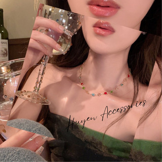 Choker, dây chuyền chuỗi đá lấp lánh nhiều màu sắc ngọt ngào - HN71