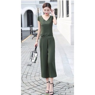 Bộ ống rộng mặc nhà cho nữ chất cát hàn co giản mềm mịn Bộ lững áo cánh dơi mặc nhà-BOVIEN