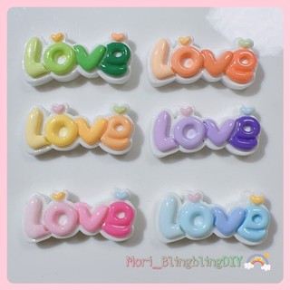 Phụ kiện charm hình chữ love nhiều màu sắc