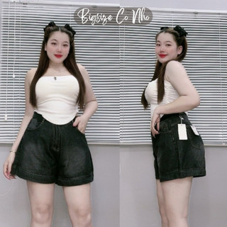 Quần đùi Jean Bigsize nữ 50-93kg lưng cao trẻ trung năng động dành cho các cô nàng cá tính  J6