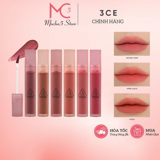 Son kem 3ce blur water tint đủ màu siêu xinh siêu hot mịn mượt nhẹ môi