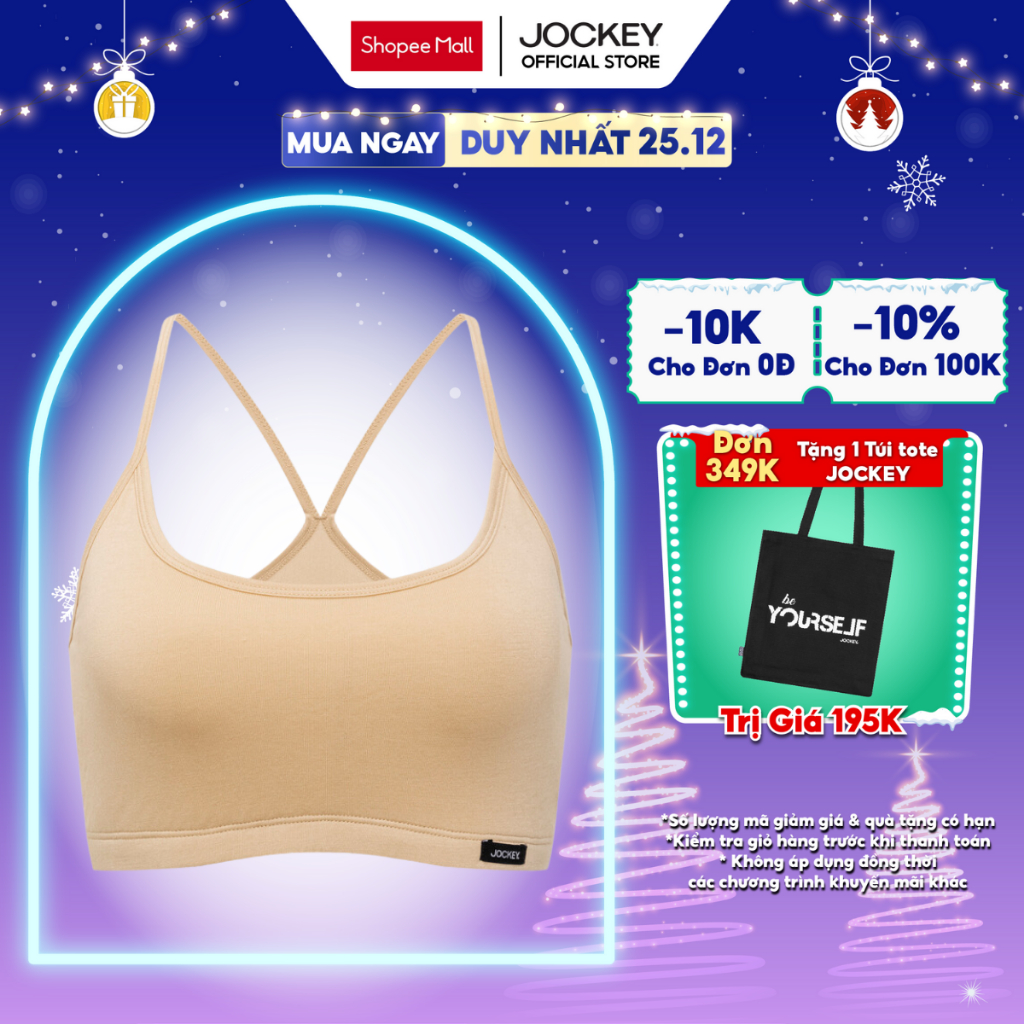 Áo crop top nữ Jockey chất liệu Visco - 1156