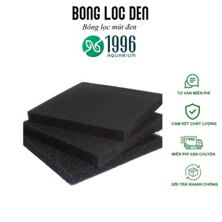 Mút xốp lọc đen,bông lọc mút đen bể cá 50x50cm, siêu bền (tái sử dụng nhiều lần) - 1 tấm