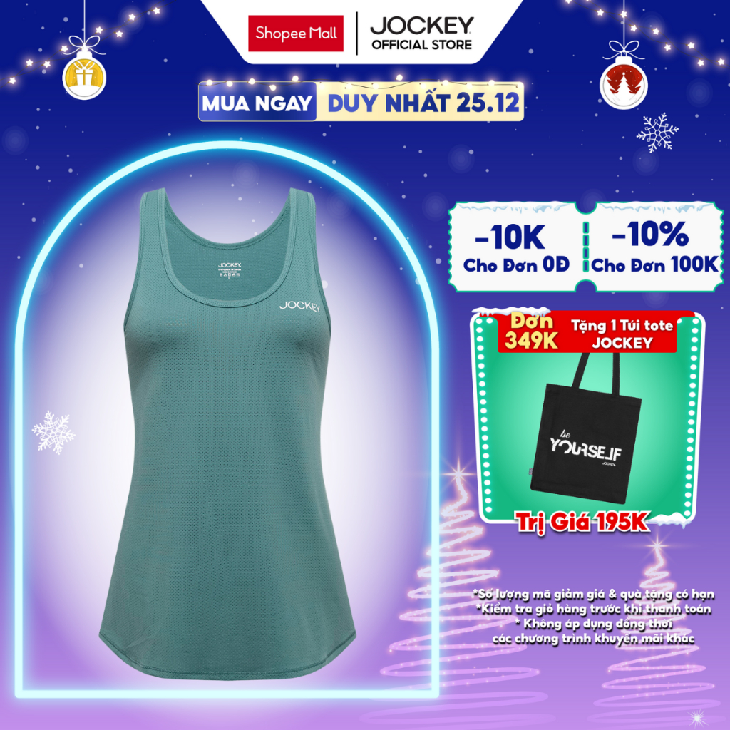 Áo Tank top nữ Jockey Activewear Basic chất liệu Polyester chống nhăn - 1005