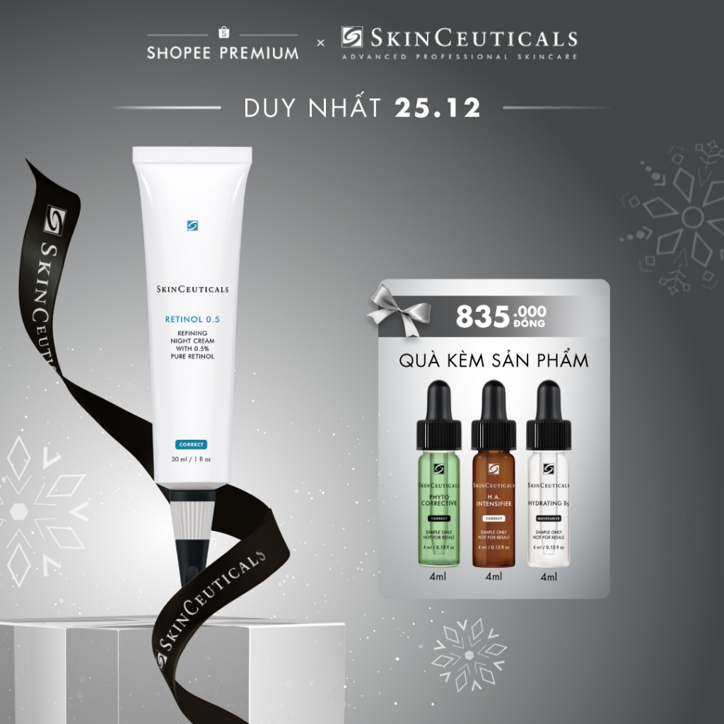 ​Skinceuticals Retinol 0.5 cải thiện các khuyết điểm sau mụn và các dấu hiệu lão hóa 30ml