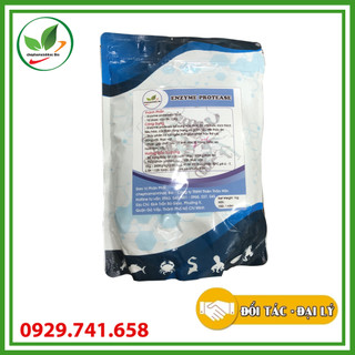 Enzyme Protease. Phân giải protein, độc tố trong nước ao nuôi tôm, cá. Gói 1Kg